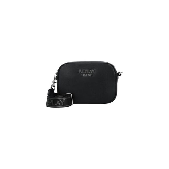 Replay Crossbody Bag Logo Strap Women black Bags